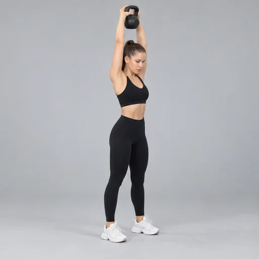 Kettlebell ile Baş üstü Tricepss Extension · 1. kare