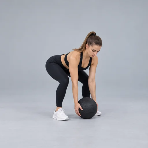 Ağırlıklı topla Deadlift · 1. kare